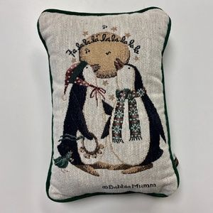 Debbie Mumm Penguin Christmas Pillow